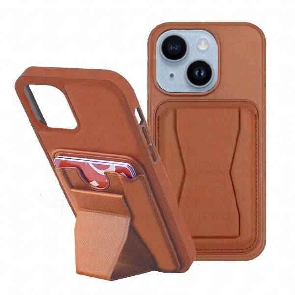 Étui portefeuille avec porte-cartes et béquille pour iPhone 15 Étui portefeuille avec porte-cartes et béquille pour iPhone 15